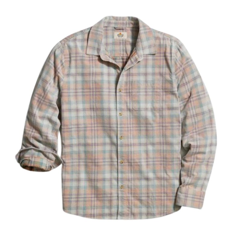 TANDPANTS Lightweight Plaid Corduroy Shirt