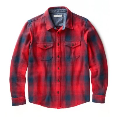 TANDPANTS Blanket Shirt – Safety Red Overlook Plaid