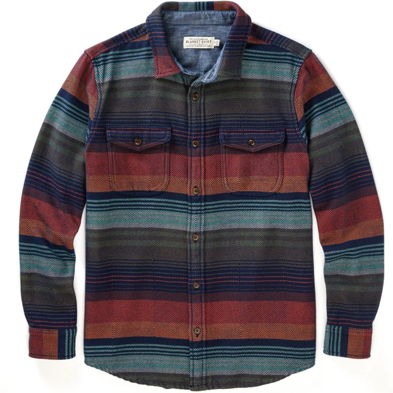 TANDPANTS Blanket Shirt – Burnt Sonoran Stripe