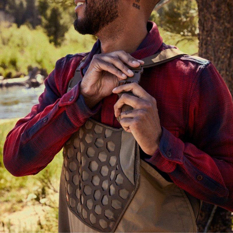 TANDPANTS Blanket Shirt – Safety Red Overlook Plaid