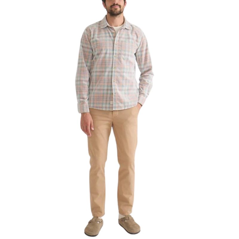 TANDPANTS Lightweight Plaid Corduroy Shirt