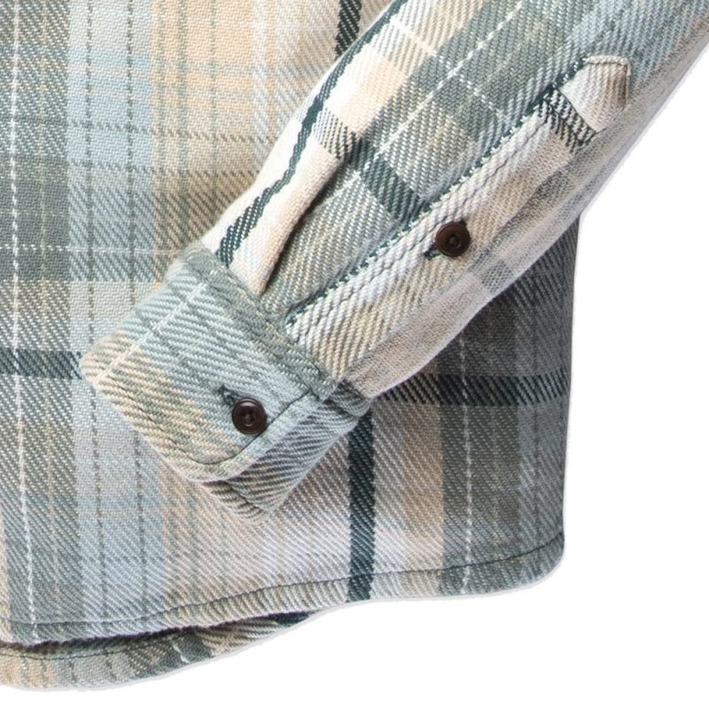 TANDPANTS Blanket Shirt – Grey Mist Bienvenido Plaid