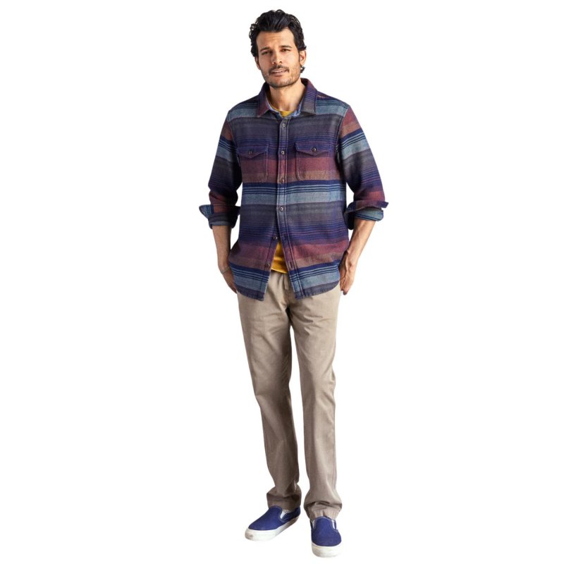 TANDPANTS Blanket Shirt – Burnt Sonoran Stripe