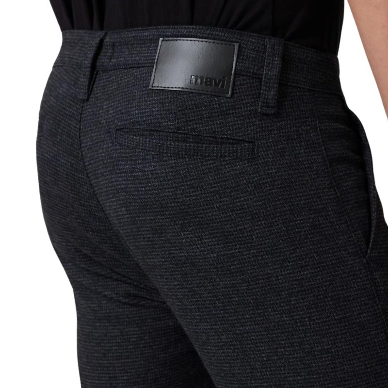 TANDPANTS Milton – Navy Herringbone