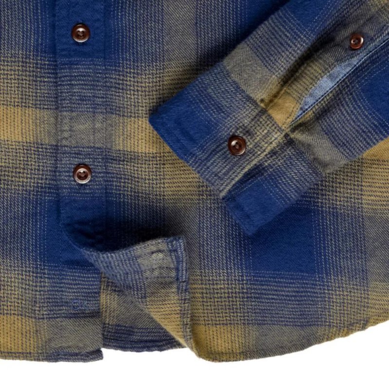 TANDPANTS Transitional Flannel Shirt- Marine Seascape Plaid