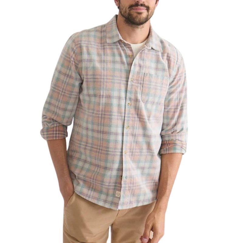 TANDPANTS Lightweight Plaid Corduroy Shirt