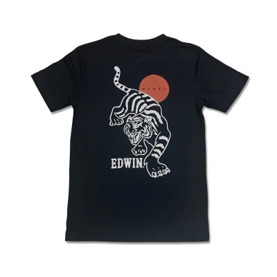 TANDPANTS Edwin SS Tee Black Tiger