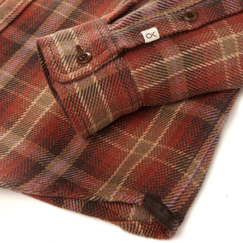 TANDPANTS Blanket Shirt – Copper Spotlight Plaid