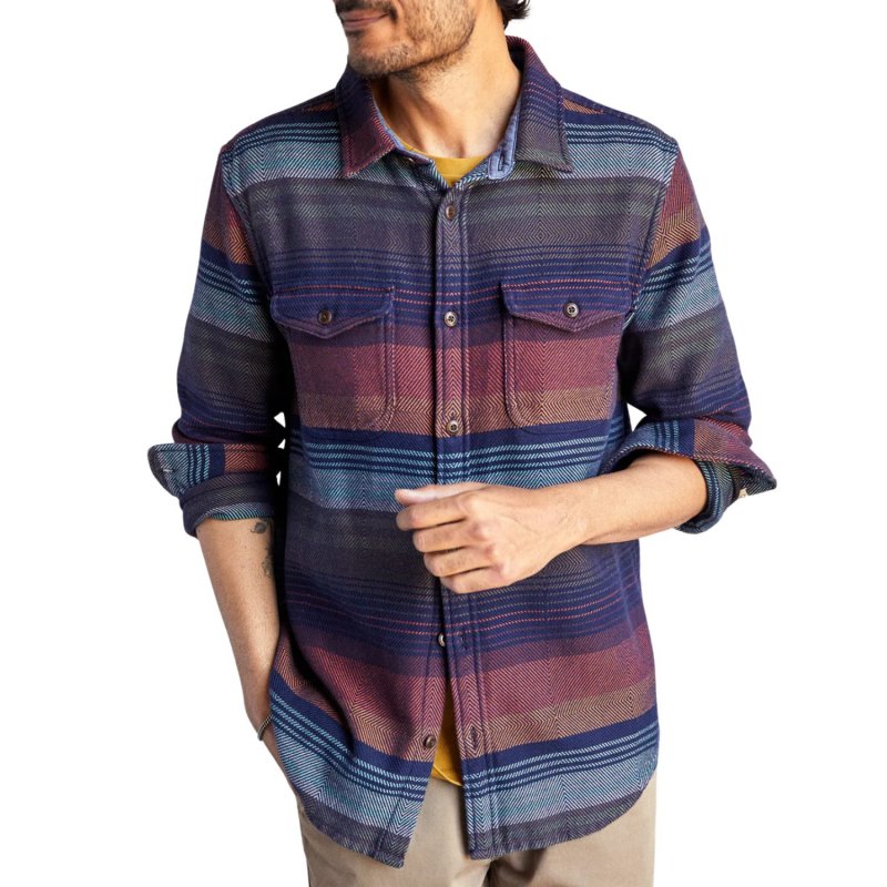 TANDPANTS Blanket Shirt – Burnt Sonoran Stripe